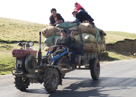 yak dung to market Tibet Spring Brook Ranch